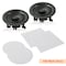 Pyle PylePair 5.25 in Flush Mount In-wall Speaker System, Quick Connections, Round/Square Grill, 150W PDIC1656 - alternate 2